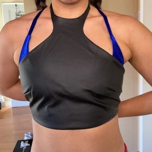 Poster grl leather top